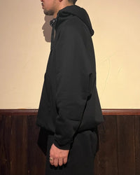 HAVERSACK / 812520　ハイゲージ裏毛　ラグランパーカー 05 BLACK