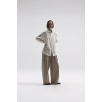 KANEMASA PHIL 46G Stripe Atmosphere Shirt WHITE