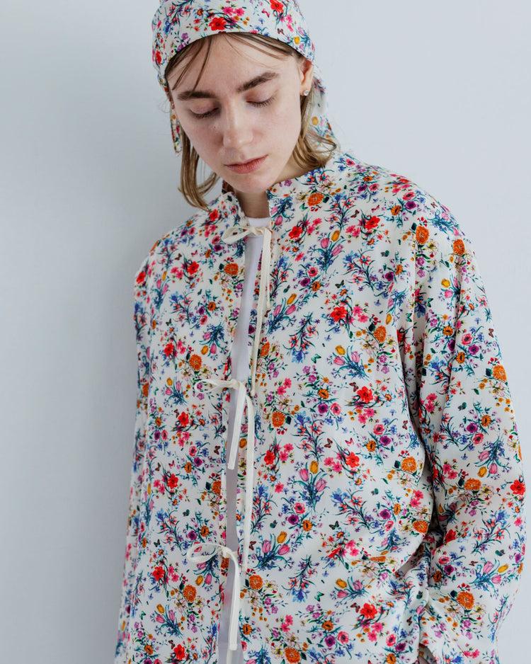 MEYAME  BLOUSE JACKET (FLOWER) WHITE