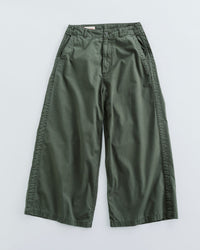 MEYAME  LIGHT RIP STOP SIDE LINE WIDE PANTS MEY-2422 OLIVE