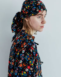 MEYAME  BLOUSE JACKET (FLOWER) BLACK