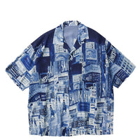 PORTER CLASSIC / ALOHA SHIRT TIMES SQUARE BLUE