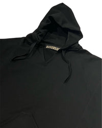 HAVERSACK / 812520　ハイゲージ裏毛　ラグランパーカー 05 BLACK