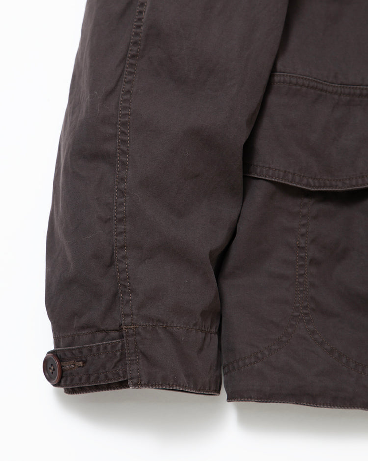 THE CORONA UTILITY CJ001 - CORONA・GAME JACKET / Chocolate Brown w/ Bio-wash CJ001-26-06-M