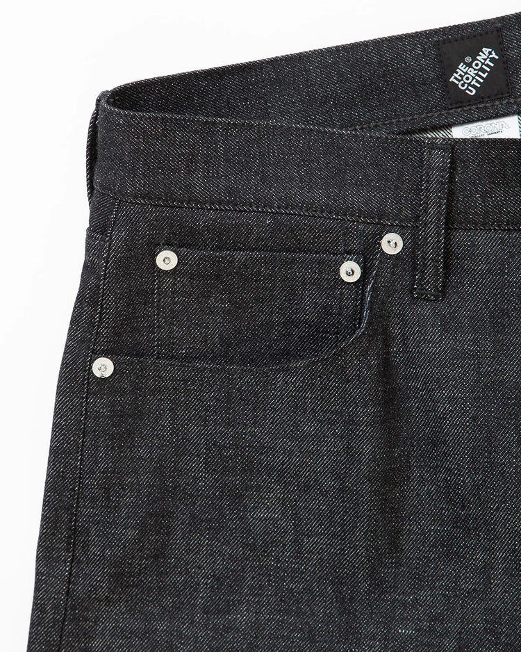 THE CORONA UTILITY   CP005 - W05 5POCKET / Black Denim CP005-26-02N-M