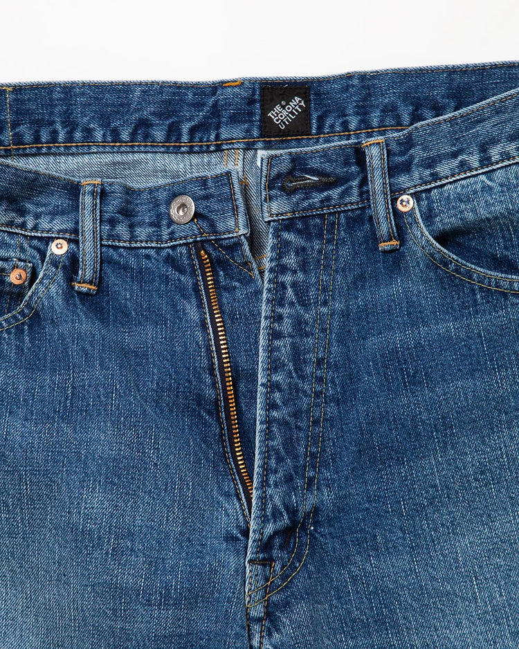 THE CORONA UTILITY   CP005 - W05 5POCKET / Indigo Denim w/ Special Bio-wash CP005-26-03-M