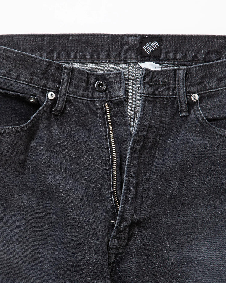 THE CORONA UTILITY   CP005 - W05 5POCKET / Black Denim w/ Special Bio-wash CP005-26-04-M