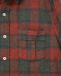THE CORONA UTILITY  CS005 - W.C.W SHIRT PULLOVER / Red × Green CS005-26-06-M