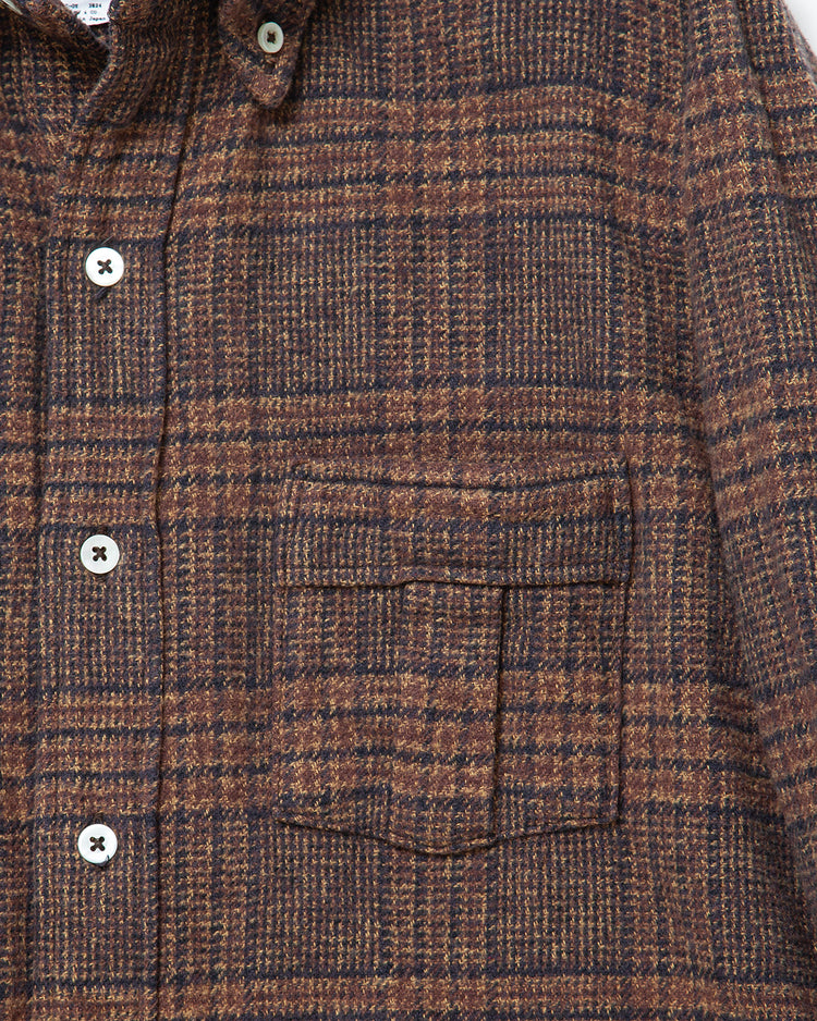 THE CORONA UTILITY   CS005 - W.C.W SHIRT PULLOVER / Mocha × Brown CS005-26-08