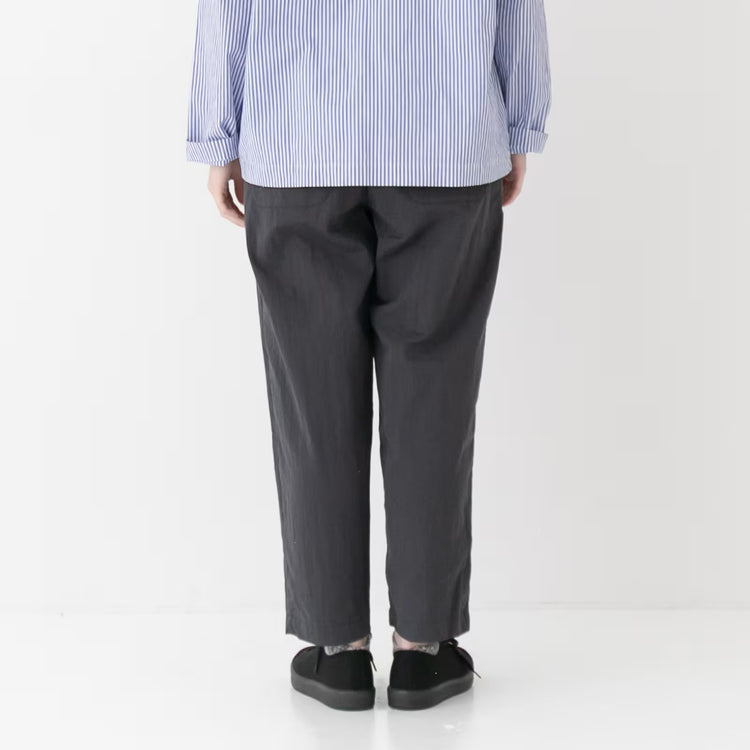 RINEN   綿ナイロンギャバ ラクパンツ R49611  04チャコール