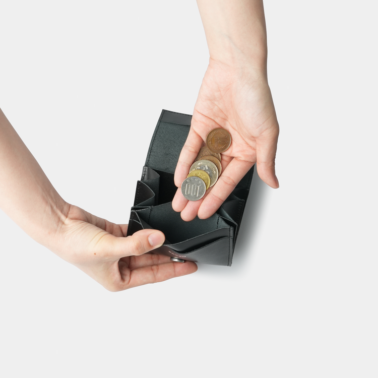 FADEN Silently mini wallet 005_makino BLACK