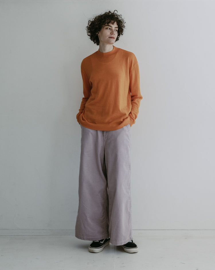 MEYAME  WASHABLE MERINO WOOLCOTTN KNIT  ORANGE