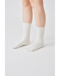 THE HINOKI　GIZA COTTON RIB SOCKS　 THSC-8 WHITE