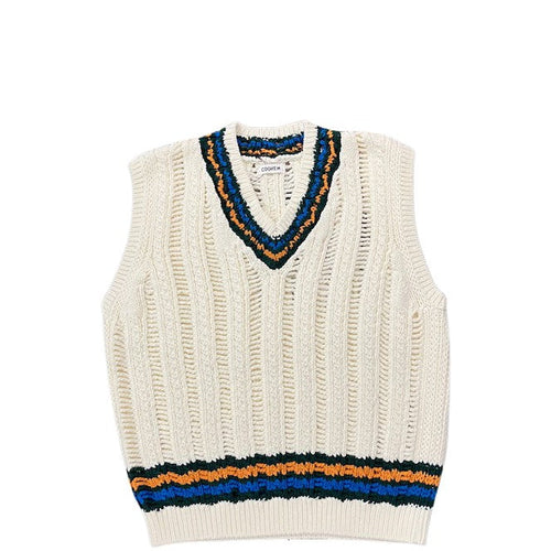 COOHEM  / SUKASHI TILDEN KNIT V/T WHITE