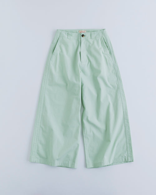 MEYAME  SIDE LINE WIDE PANTS GREEN