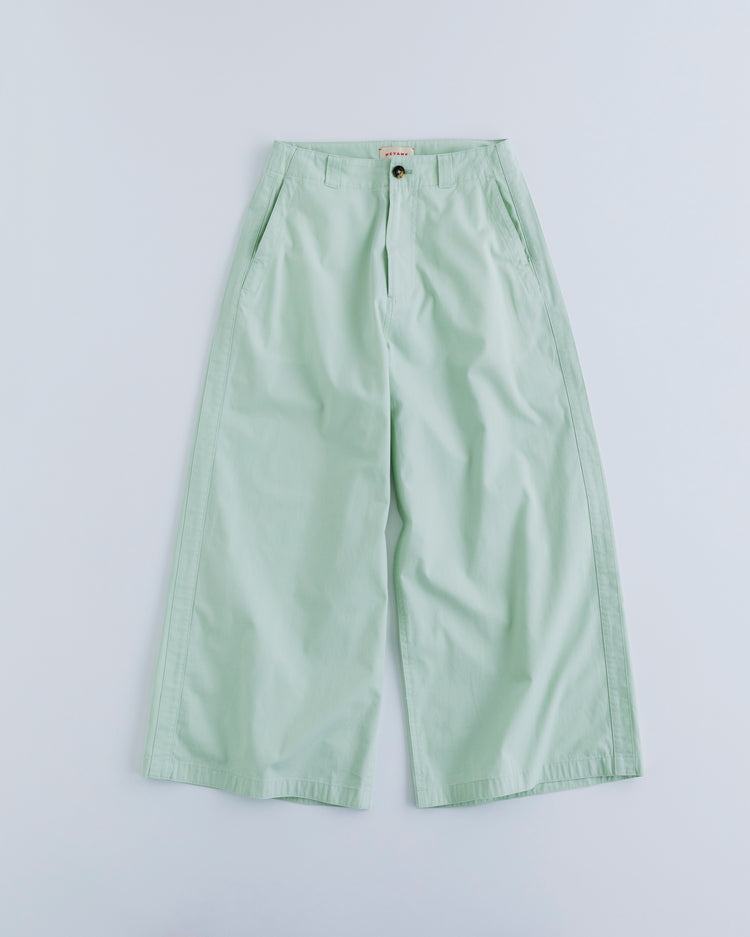 MEYAME  SIDE LINE WIDE PANTS GREEN