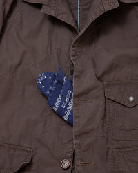 THE CORONA UTILITY CJ001 - CORONA・GAME JACKET / Chocolate Brown w/ Bio-wash CJ001-26-06-M