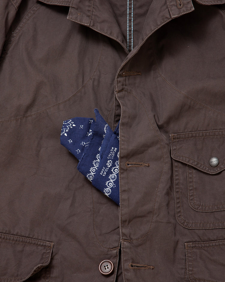 THE CORONA UTILITY CJ001 - CORONA・GAME JACKET / Chocolate Brown w/ Bio-wash CJ001-26-06-M