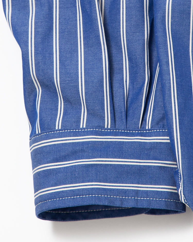 THE CORONA UTILITY CS005 - W.C.W SHIRT PULLOVER / Blue × White