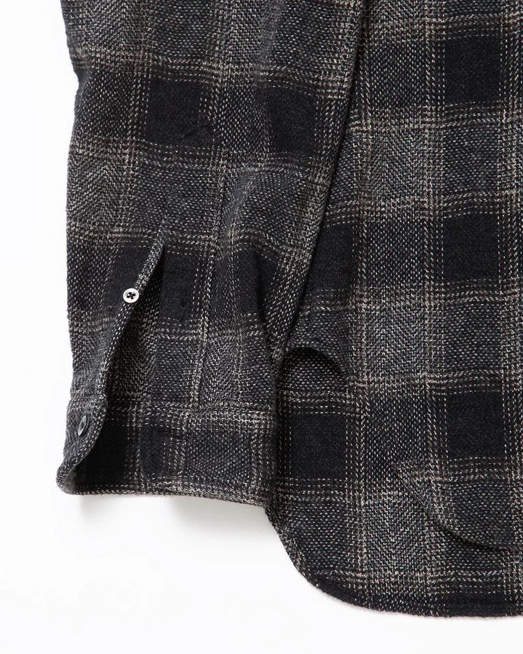 THE CORONA UTILITY  CS005 - W.C.W SHIRT PULLOVER / Black × White CS005-26-05-M