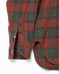 THE CORONA UTILITY  CS005 - W.C.W SHIRT PULLOVER / Red × Green CS005-26-06-M