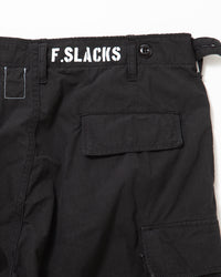 FATIGUE SLACKS  FP006 - JUNGLE SLACKS / Black w/ Bio-wash FP006-26-06