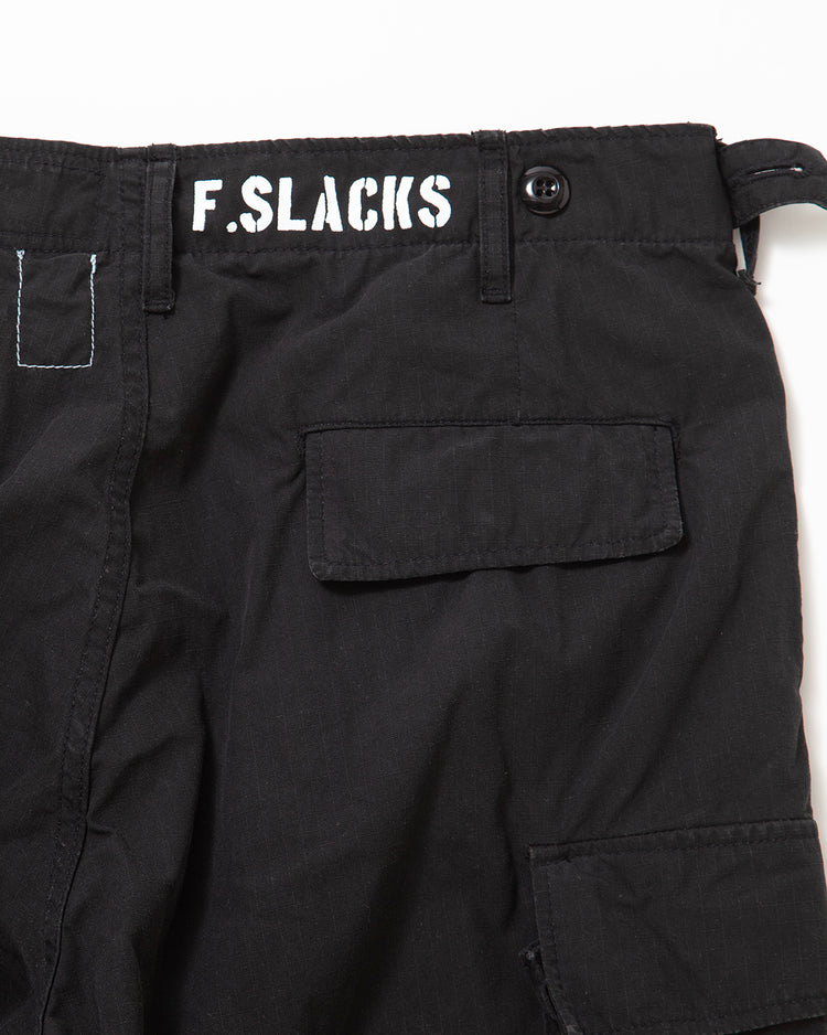 FATIGUE SLACKS  FP006 - JUNGLE SLACKS / Black w/ Bio-wash FP006-26-06