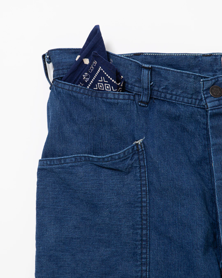 FATIGUE SLACKS FP015 UTILITY NAVY SLACKS Indigo w Bio-wash