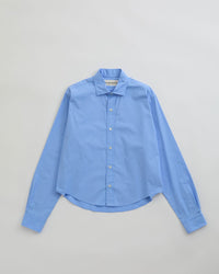 THE SHINZONE  SHORT PECK SHIRT 83 BLUE