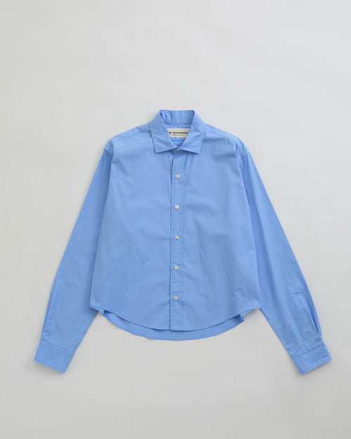 THE SHINZONE  SHORT PECK SHIRT 83 BLUE
