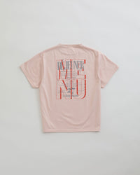 THE SHINZONE / BISTRO MENU TEE PINK