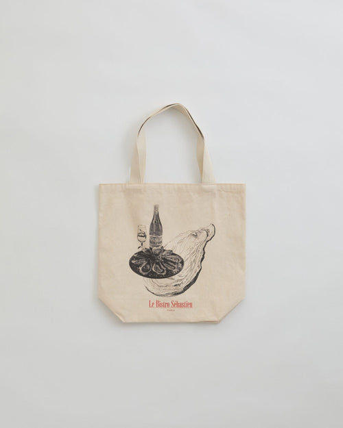 THE SHINZONE / BISTRO SEBASTIEN TOTEBAG ECRU