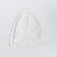 RINEN / 80/2 Downproof Stand Collar Shirt 01. White