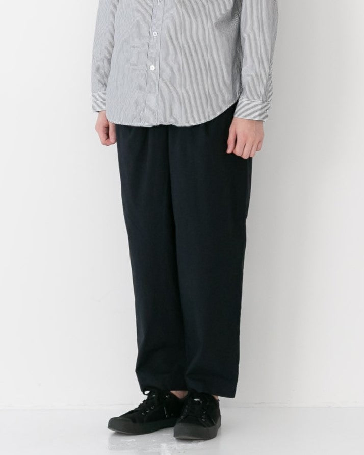 RINEN / 40/1オーガニック平織 テーパードパンツ