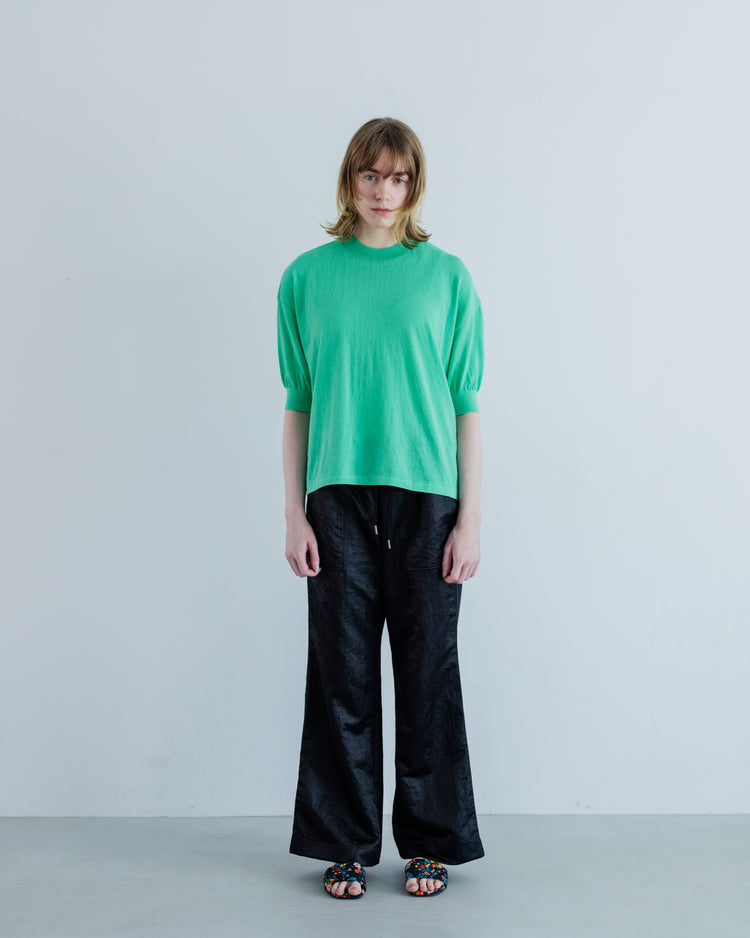 MEYAME  COTTON KNIT TEE GREEN