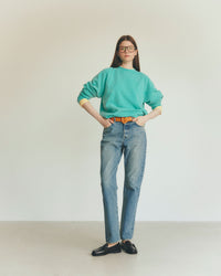 THE SHINZONE GARMENT DYED SWEATSHIRT 05 C.GRAY