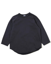 WALLA WALLA SPORT 9oz FLEECE 3/4 BASEBALL SWEAT USED BLACK