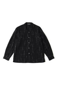 OLD JOE BRAND ORIGINAL PRINTED OPEN COLLAR SHIRTS (KASURI) Long-sleeve 261OJ-SH16