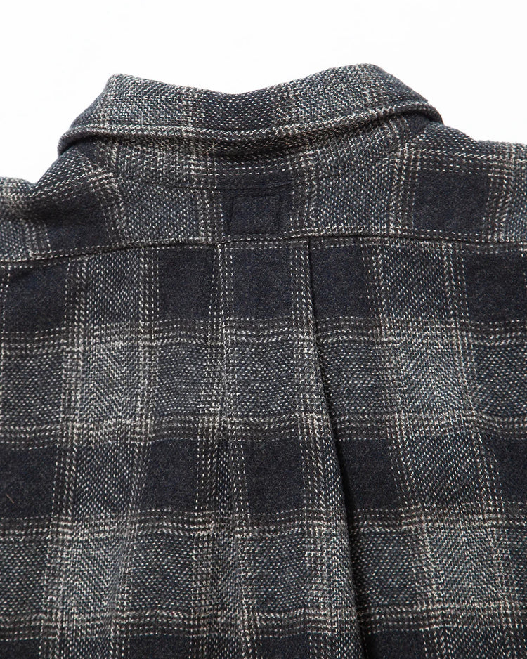 THE CORONA UTILITY  CS005 - W.C.W SHIRT PULLOVER / Black × White CS005-26-05-M