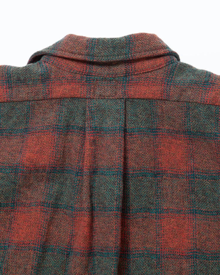 THE CORONA UTILITY  CS005 - W.C.W SHIRT PULLOVER / Red × Green CS005-26-06-M