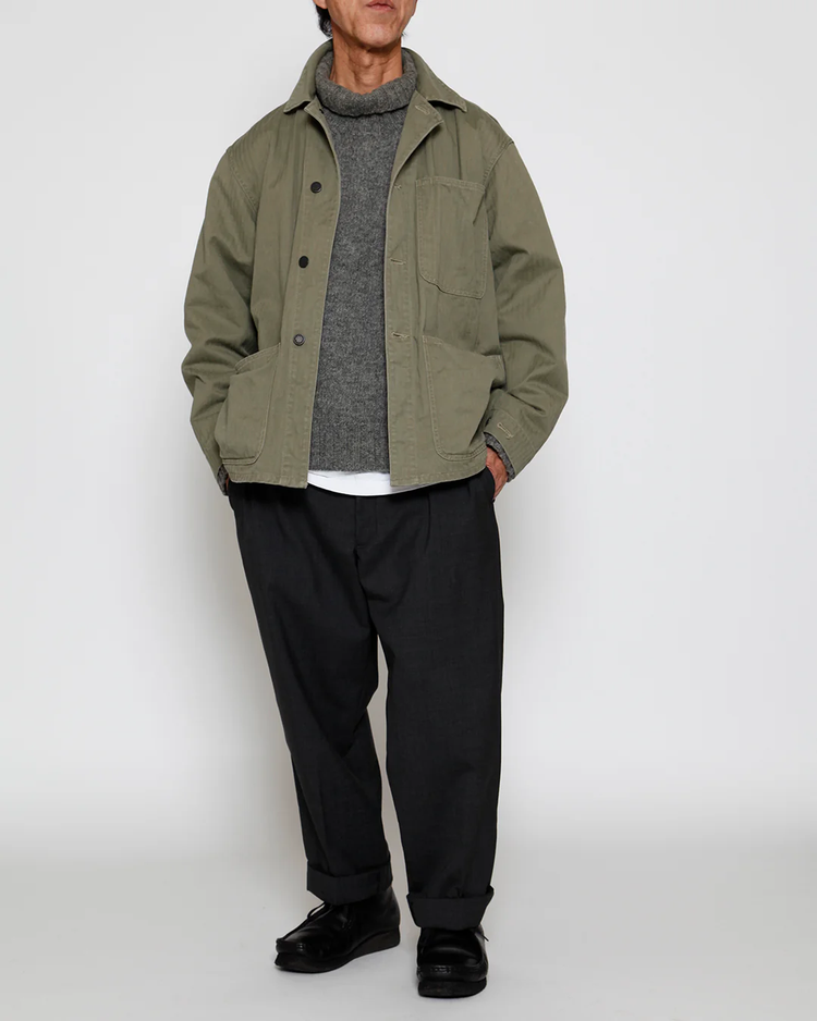 THE CORONA UTILITY CSJ005 - N-3 JUMPER / Light OG w/ Bio-wash