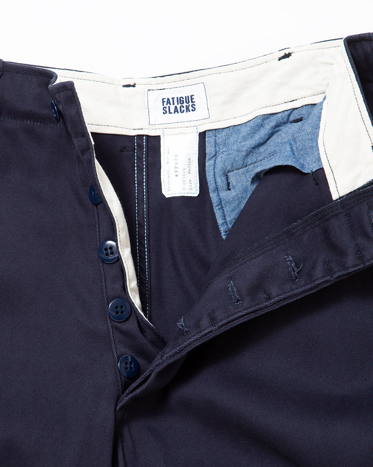 FATIGUE SLACKS FP015 UTILITY NAVY SLACKS Indigo w Bio-wash