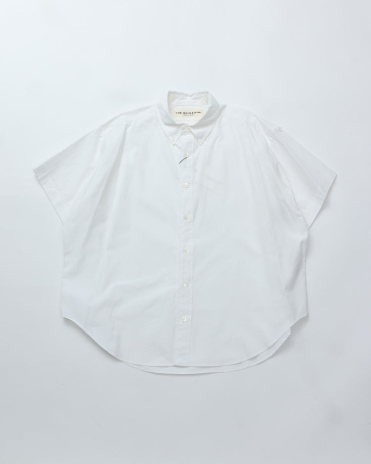 THE SHINZONE / HALF SLEEVE DADDY SHIRT 01 WHITE