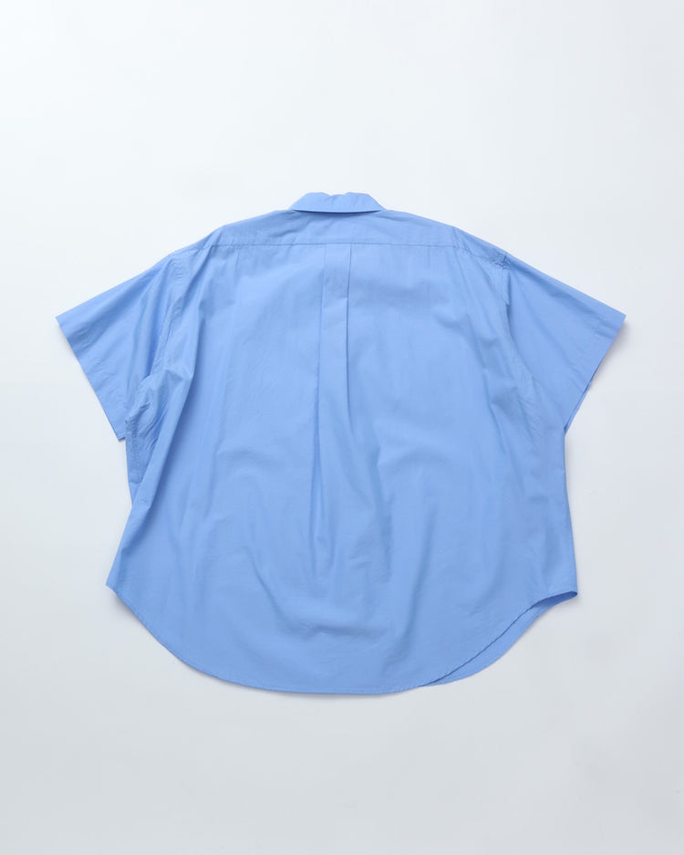 THE SHINZONE  HALF SLEEVE DADDY SHIRT 83 BLUE