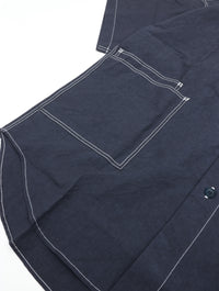 HAVERSACK  C/Lタイプライターバンドカラー半袖オーバーシャツ 822632  59 NAVY