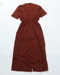 MEYAME　PRINT SUMMER DRESS MEY-2420 BURGUNDY