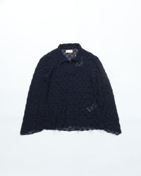 MEYAME  LACE SKIPPER BLOUSE　MEY-2418 NAVY