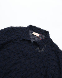 MEYAME  LACE SKIPPER BLOUSE　MEY-2418 NAVY
