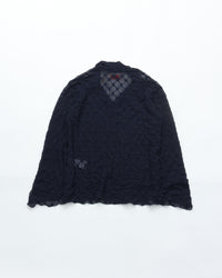 MEYAME  LACE SKIPPER BLOUSE　MEY-2418 NAVY
