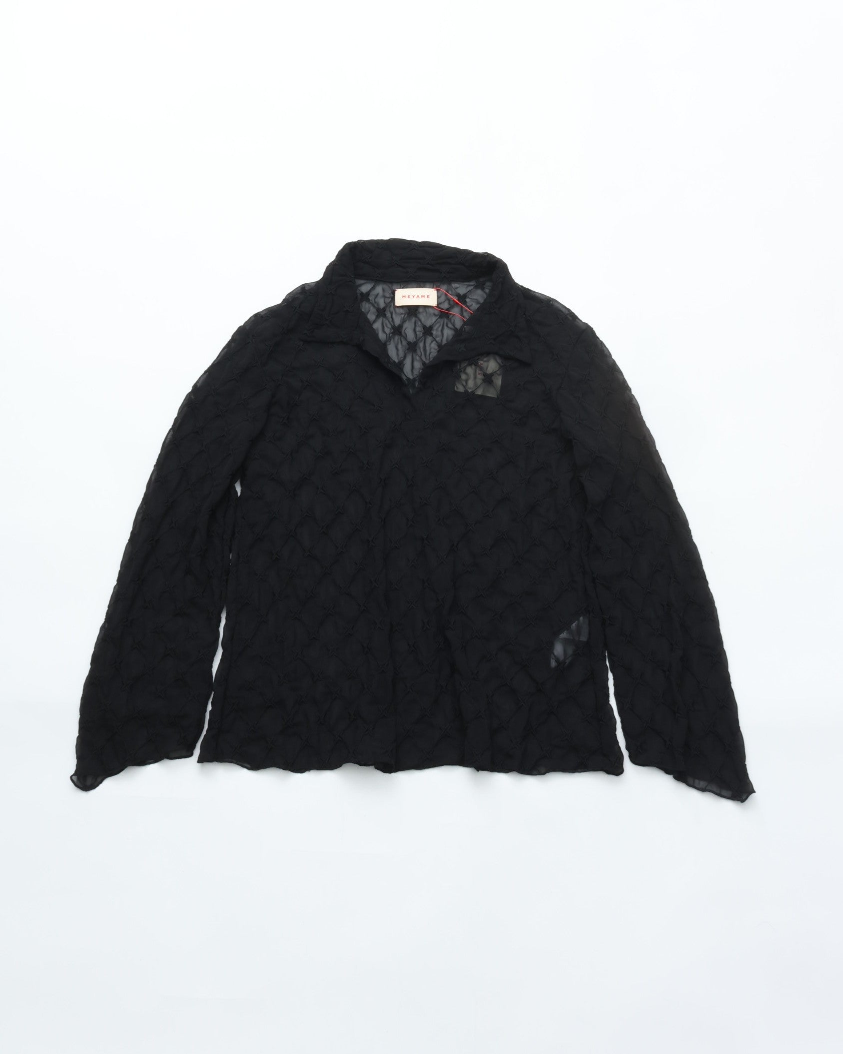 MEYAME LACE SKIPPER BLOUSE MEY-2418 BLACK – CASDAY / キャスデイ